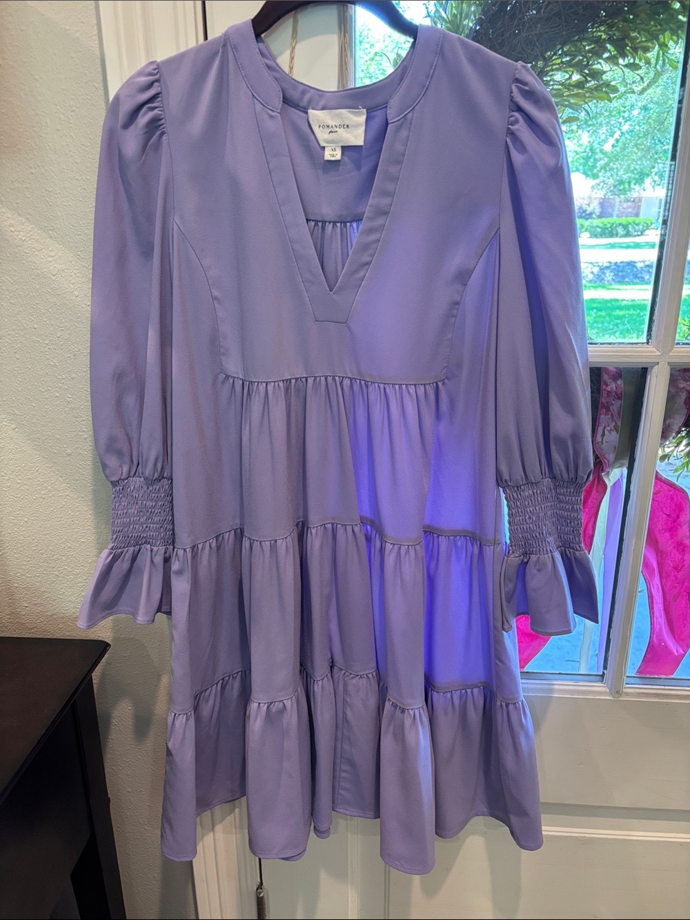 Pomander Place Lavender Tiered Casual Dress